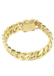 Solid Yellow Gold Miami Cuban Link Bracelet (5MM-21MM)